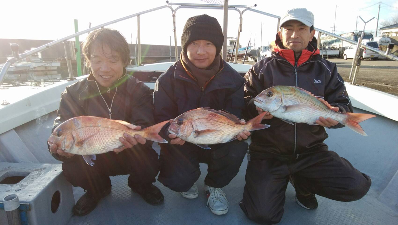 タイが釣れましたあ