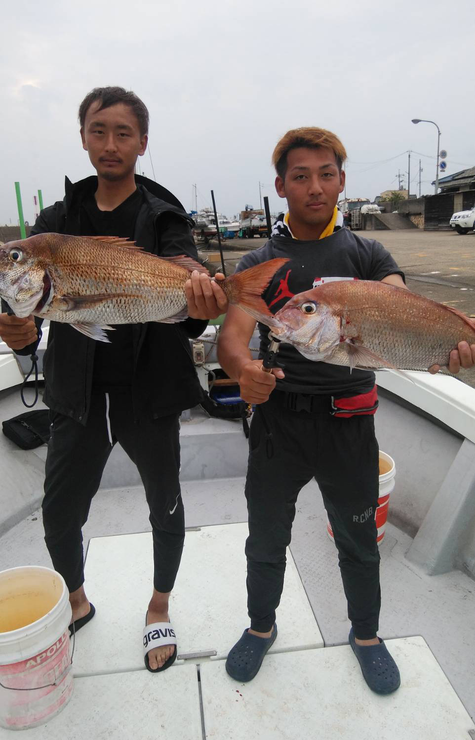 タイラバで いいタイとハマチ